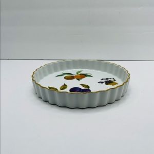 Evesham Royal Worcester Soufflé Dish Fruit Design